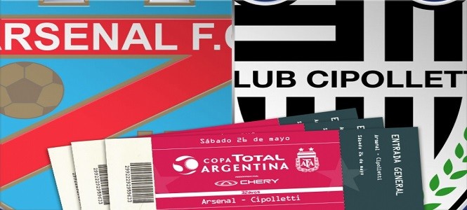 Arsenal; Cipolletti; Sarandí; RíoNegro; CopaArgentina