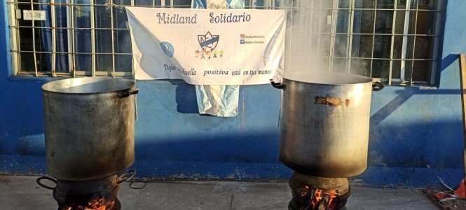 Midland, LIbertad, Funebrero, Locro Solidario